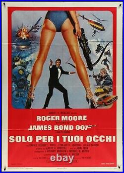 James Bond 007 For Your Eyes Only Brian Bysouth Italian 1p Folded Movie Poster