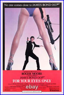 James Bond 007 For Your Eyes Only Vintage Action/Spy Movie Poster