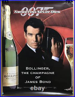 James Bond 007 Tomorrow Never Dies Movie Bollinger Champagne Poster 24x31