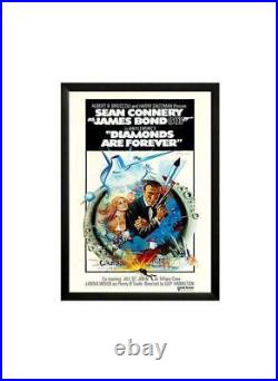 James Bond Diamonds Are Forever Framed Movie Poster