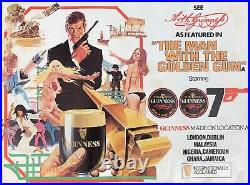 James Bond, Man With The Golden Gun Guinness Film Movie Poster, United Artists