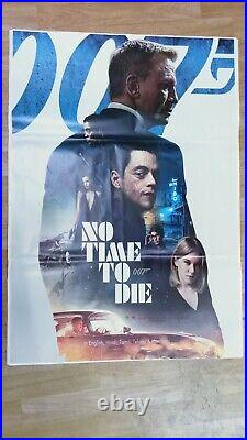 James Bond No Time To Die 007 2021 Rare Movie Poster India Promo Ltd Stock ENG
