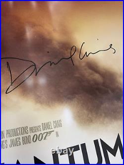 James Bond Quantum of Solace Movie Poster 36x24 Autograph By Daniel Crag COA