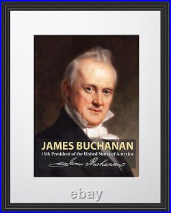 James Buchanan 15th President Poster Picture or Framed Wall Art
