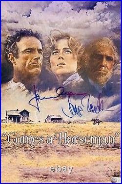 James Caan Jane Fonda 12x18 Signed Comes a Horseman Movie Poster Photo Beckett