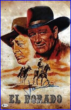 James Caan Signed 11x17 El Dorado Movie Poster Photo BAS Beckett Witnessed