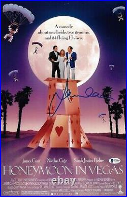 James Caan Signed 11x17 Honeymoon In Vegas Movie Poster Photo Beckett Witnessed