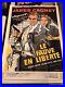 James Cagney 1950's Movie Poster Large French Poster For Kiss Tomorrow Goodbye