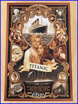 James Cameron TITANIC Mondo Movie Poster Vintage Art SIGNED Print Durieux RARE