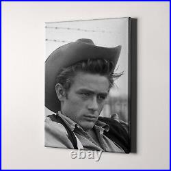 James Dean in Giant 1950s Movies Canvas Wall Art Print