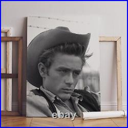 James Dean in Giant 1950s Movies Canvas Wall Art Print