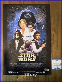 James Earl Jones Signed 12x18 Movie Poster Photo Star Wars Darth Vader Bas