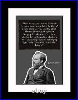 James Garfield There Are Men Poster Print Picture or Framed Wall Art