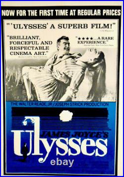James JOYCE / ULYSSES ORIGINAL MOVIE POSTER 1967. LINEN-BACKED