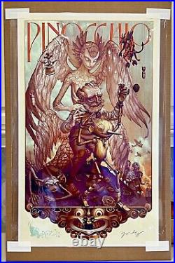 James Jean Pinocchio Art Print Movie Poster Guillermo del Toro SIGNED #20/1145