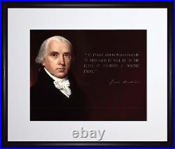 James Madison Photo Picture, Poster or Framed Quote If Tyranny and Oppression