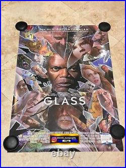 James Mcavoy Signed Glass Movie Poster 27x40 Beckett Bas Coa Bb