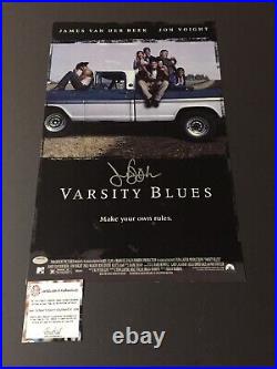 James Van Der Beek Signed Varsity Blues 11X17 Movie Poster Schwartz