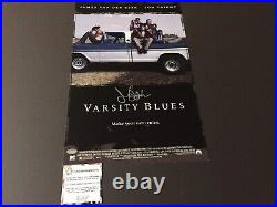 James Van Der Beek Signed Varsity Blues 11X17 Movie Poster Schwartz