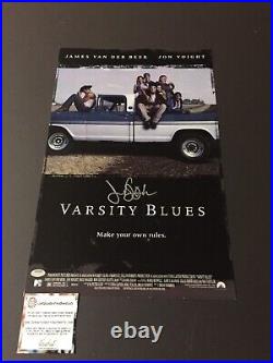 James Van Der Beek Signed Varsity Blues 11X17 Movie Poster Schwartz