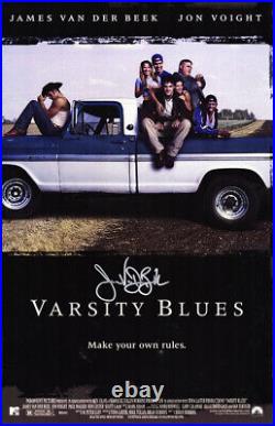 James Van Der Beek Signed Varsity Blues 11x17 Movie Poster (SCHWARTZ SPORTS COA)