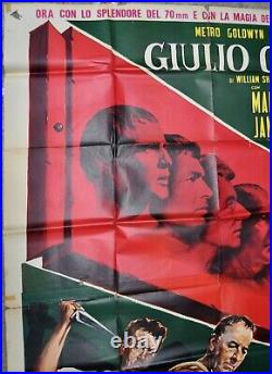 Julius Caesar R1960 Orig 55x78 Italian Movie Poster James Mason Marlon Brando