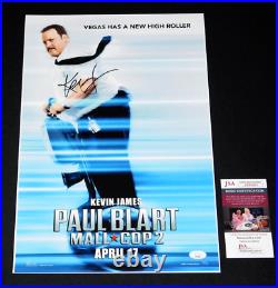 Kevin James Signed Paul Blart Mall Cop 2 12x18 Movie Poster Jsa Coa