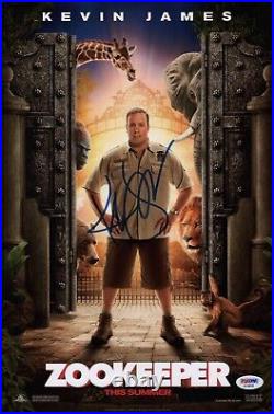 Kevin James Signed Zookeeper 10x15 Movie Poster Psa Coa Ad48038