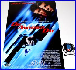 LEE TAMAHORI SIGNED JAMES BOND DIE ANOTHER DAY 12x18 MOVIE POSTER BECKETT COA