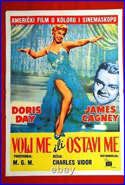 Love Me Or Leave Me Doris Day 1955 James Cagney Rare Exyu Movie Poster