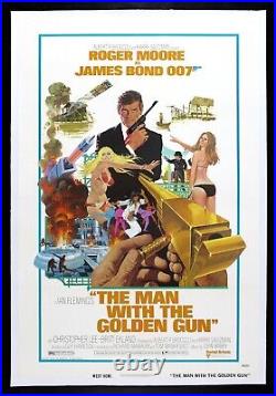 MAN WITH THE GOLDEN GUN? CineMasterpieces ORIGINAL MOVIE POSTER JAMES BOND 1974