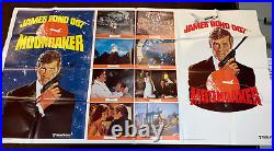 MOONRAKER 1979 James Bond US One Stop Advance original Movie poster 41X81 #mp-39