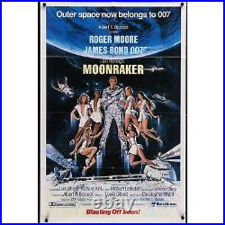 MOONRAKER (1979) Original Advance Movie Poster 007 James Bond 27x41 Folded