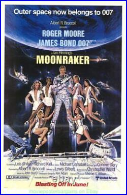 MOONRAKER MOVIE POSTER Original Advance Style 1979 ROGER MOORE Is JAMES BOND 007