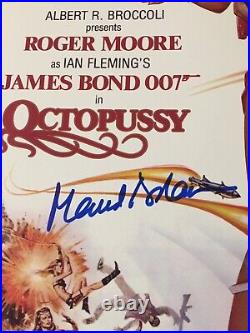 Maud Adams Signed 11X17 James Bond 007 Octopussy Movie Poster Schwartz