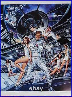 Moonraker 1979 Roger Moore James Bond 007 Rolled Movie Poster Mint Unused