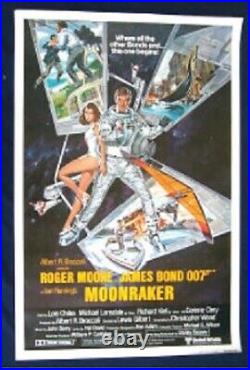 Moonraker Rare International Style Original Rolled Movie Poster James Bond 007