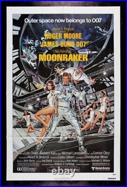 Moonraker Regular Style Original Rolled Movie Poster James Bond 007 Roger Moore