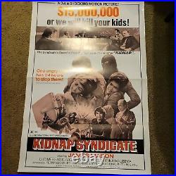 Movie Poster Kidnap Syndicate Base On True Story James Mason Rare