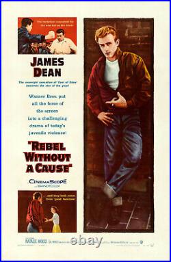 Movie Poster Rebel Without a Cause 1955 One Sheet 27x41 VF 7.5 James Dean