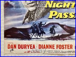 Night Passage Original 1957 Movie Quad Poster James Stewart Audie Murphy