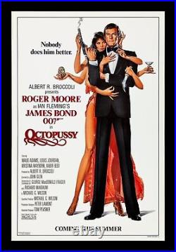 OCTOPUSSY? CineMasterpieces ORIGINAL VINTAGE ADV MOVIE POSTER 1983 JAMES BOND