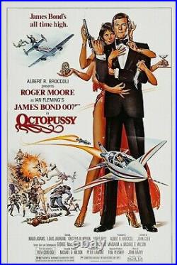 OCTOPUSSY MOVIE POSTER 27x41 Original Rolled N. MINT ROGER MOORE AS JAMES BOND