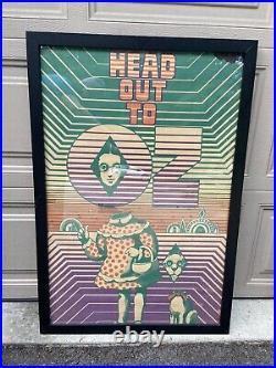 Original 1966 Head out to Oz Psychedelic Poster James McMullan Nicely Framed