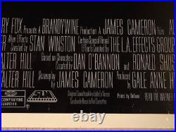 Original ALIENS 1986 SS Theatrical Poster 27 x 41 James Cameron