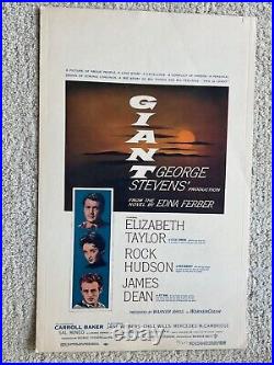 Rare Vintage Movie Poster Giant (1956) James Dean Elizabeth Taylor Rock Hudson