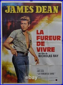 Rebel Without A Cause R/1970'S ORIG 47X63 FRENCH MOVIE POSTER JAMES DEAN