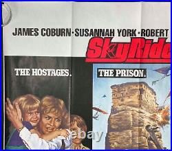 Sky Riders Original Quad Movie Poster James Coburn Susannah York Chantrell 1976