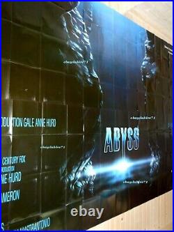 THE ABYSS! James cameron movie poster french BILLBOARD 8 panels 1989