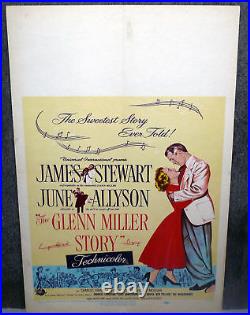 THE GLENN MILLER STORY original movie poster JAMES STEWART/JUNE ALLYSON